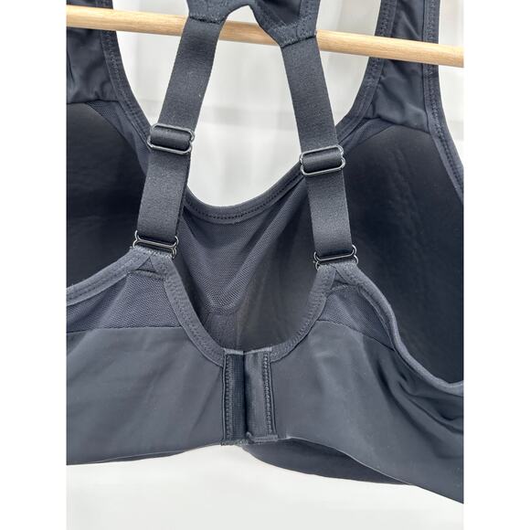 Nike Black Cutout Adjustable Strap Activewear Sports Bra Women's Size Medium M - Picture 5 of 9